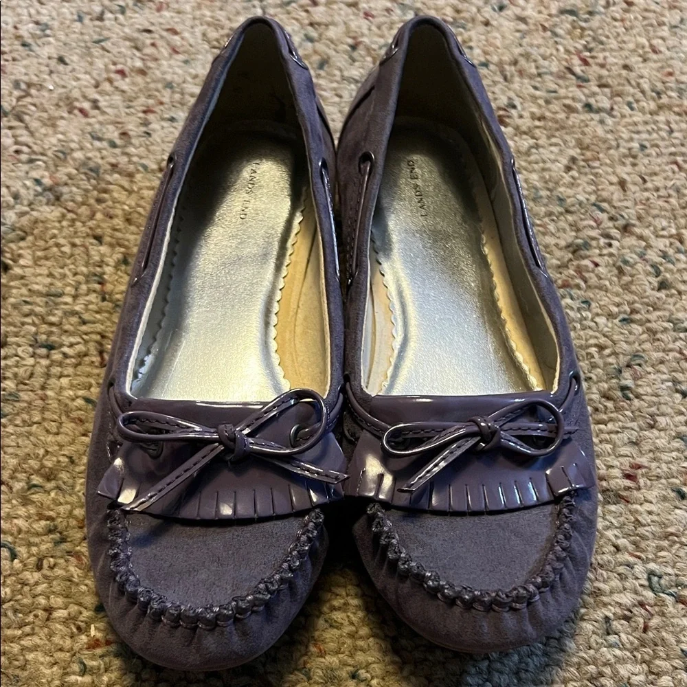 Lands' End Kids Purple Moccasins